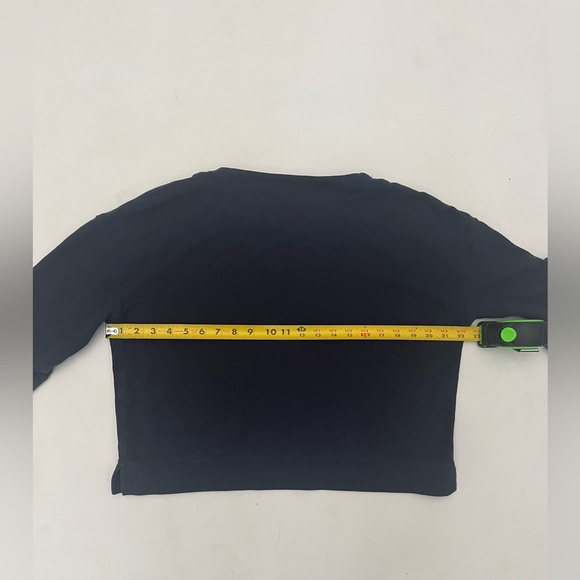 Vineyard Vines size medium Pima cotton navy blue boatneck half sleeve boxy top - Picture 6 of 8